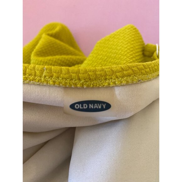 Old Navy Women’s Chartreuse Textured One-Piece Swimsuit With Twist Front Size M - Picture 5 of 7